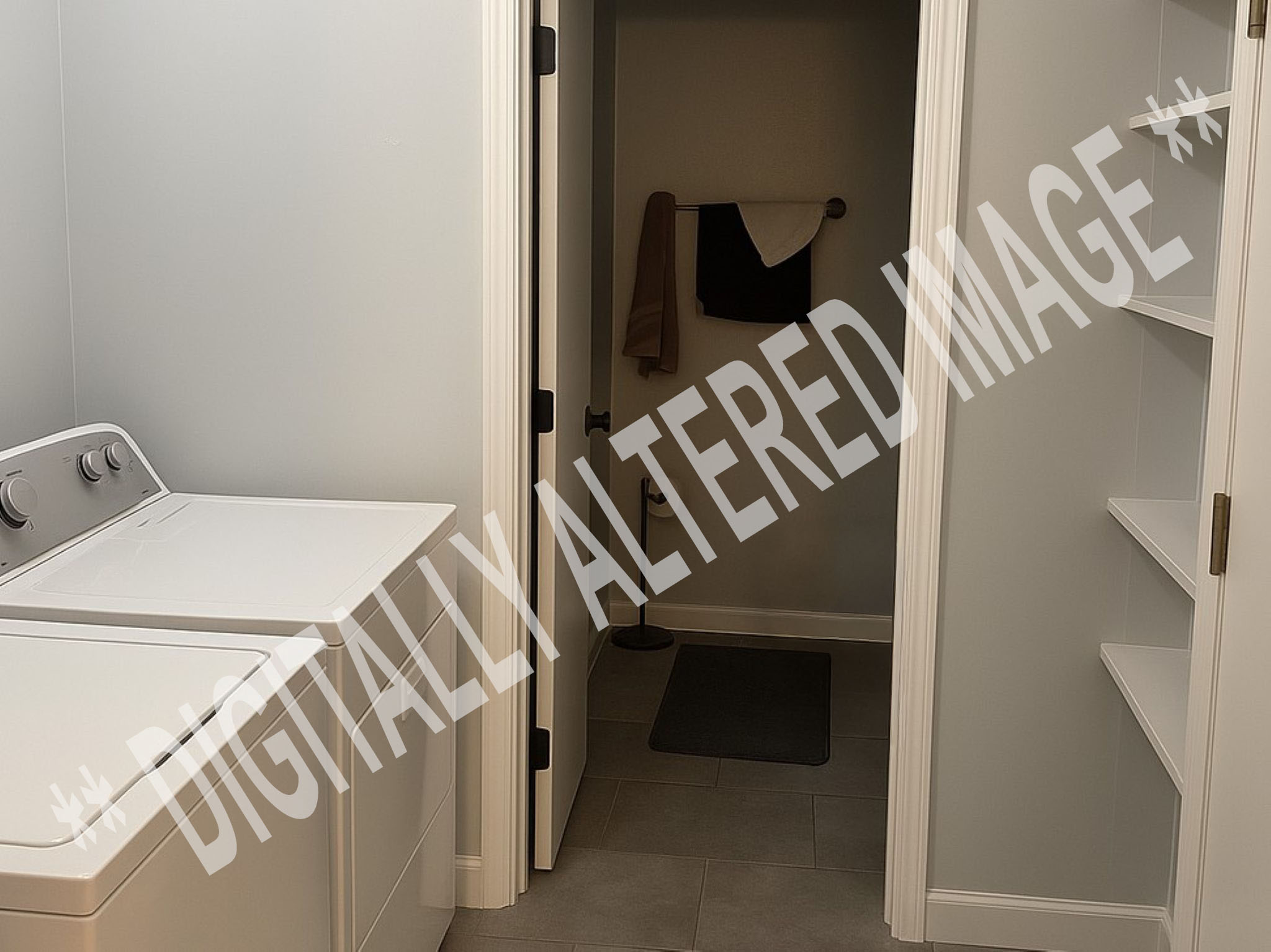 Laundry Room Digitally Altered